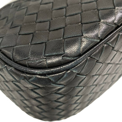 Bottega Veneta Shoulder Bag Intrecciato Black Leather — view 6