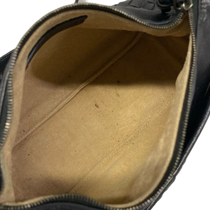 Bottega Veneta Shoulder Bag Intrecciato Black Leather — view 7
