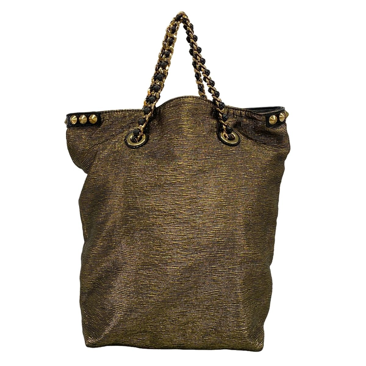 Louis Vuitton Tote Bag Collection Line Gold Black M Included — view 3