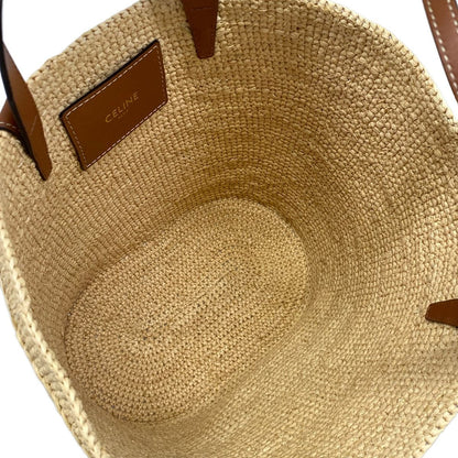 Celine Shoulder Bag Teen Supplement Classic Pannier Tan 2-Way Basket — view 7