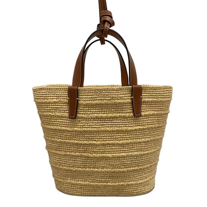 Celine Shoulder Bag Teen Supplement Classic Pannier Tan 2-Way Basket — view 3
