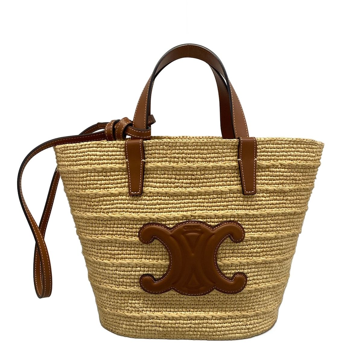 Celine Shoulder Bag Teen Supplement Classic Pannier Tan 2-Way Basket