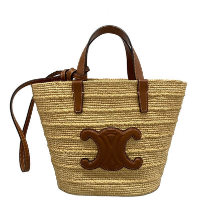 Celine Shoulder Bag Teen Supplement Classic Pannier Tan 2-Way Basket