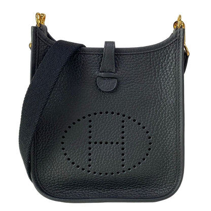Hermes Shoulder Bag Evelyne TPM Amazon Black Gold