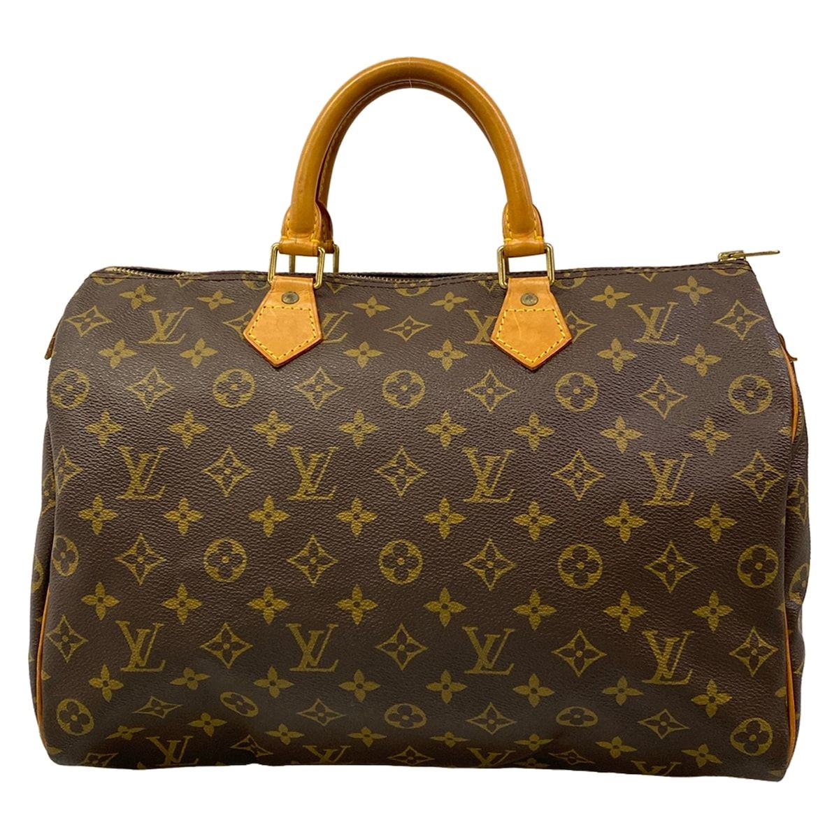 Louis Vuitton Handle Monogram Speedy 35 Handbag
