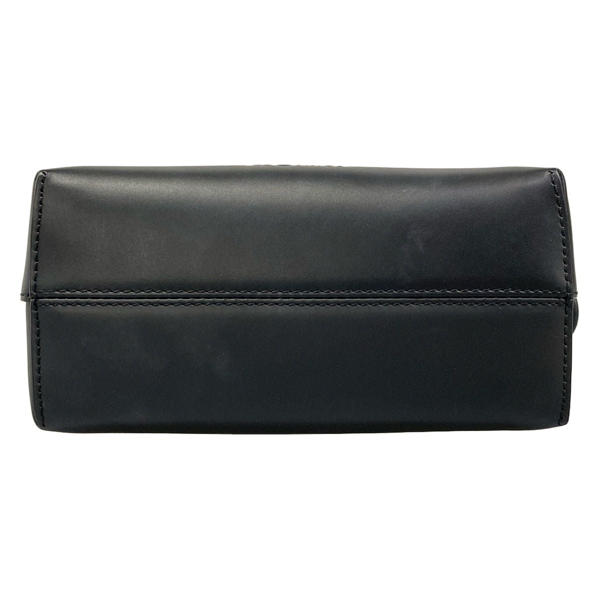 Fendi Handle Mini Visible Black Leather Handbag — view 5