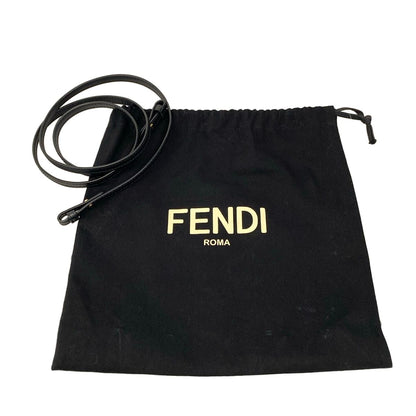 Fendi Handle Mini Visible Black Leather Handbag — view 8