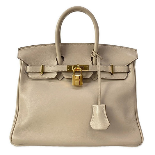 Hermes Birkin 25 Argil Gold Handbag