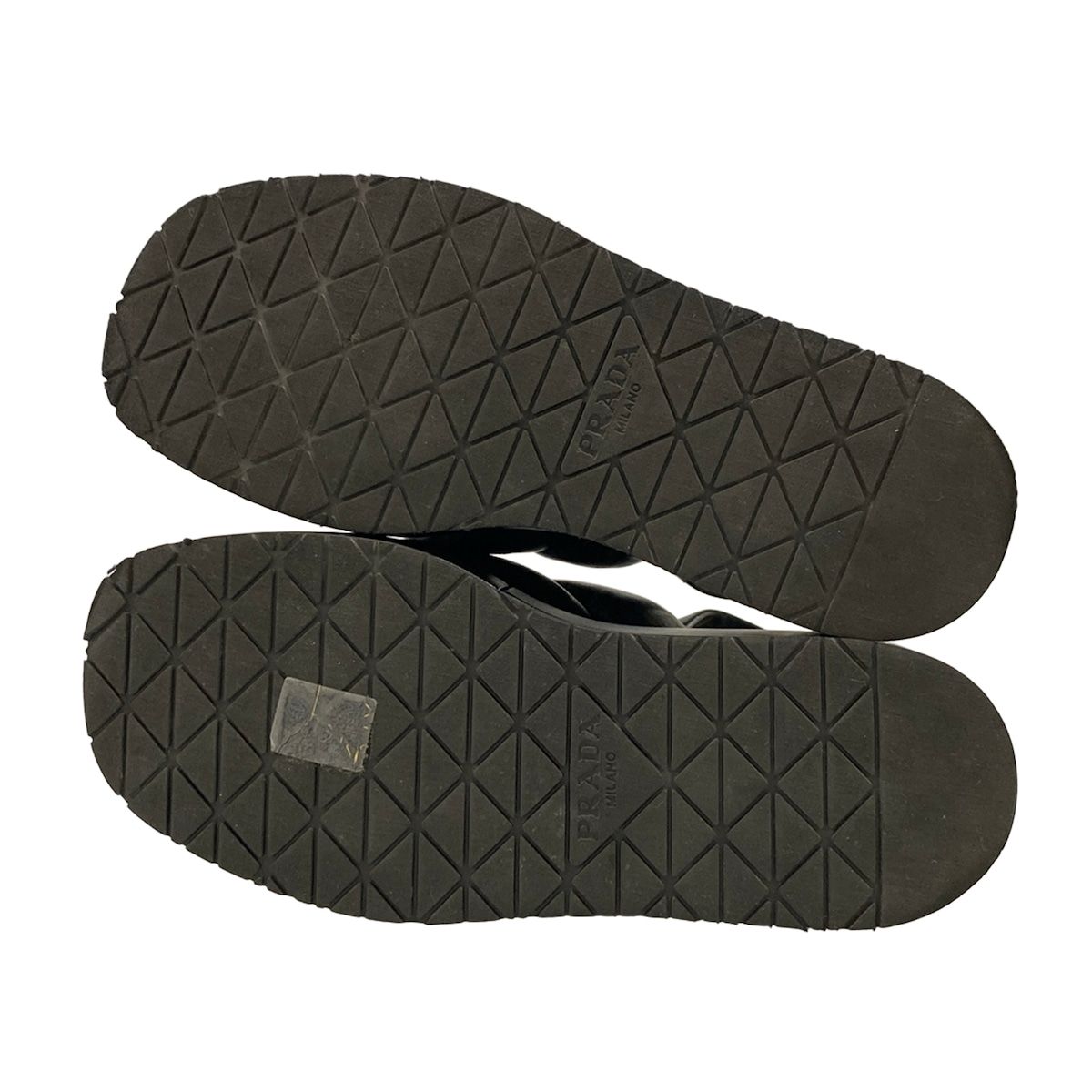 Prada Sandals Black Platform Leather — view 8