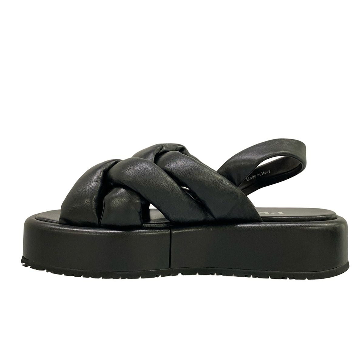 Prada Sandals Black Platform Leather — view 3