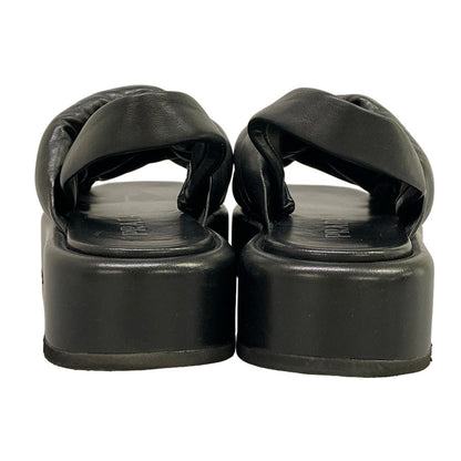Prada Sandals Black Platform Leather — view 6