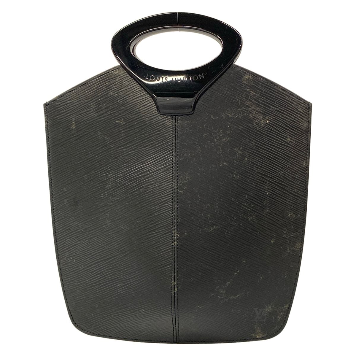 Louis Vuitton Handle Epi Demilune Noir Leather Handbag