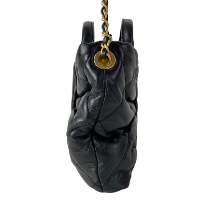 Chanel Shoulder Bag Quilted AS Black Metal Gold Lambskin — view 2