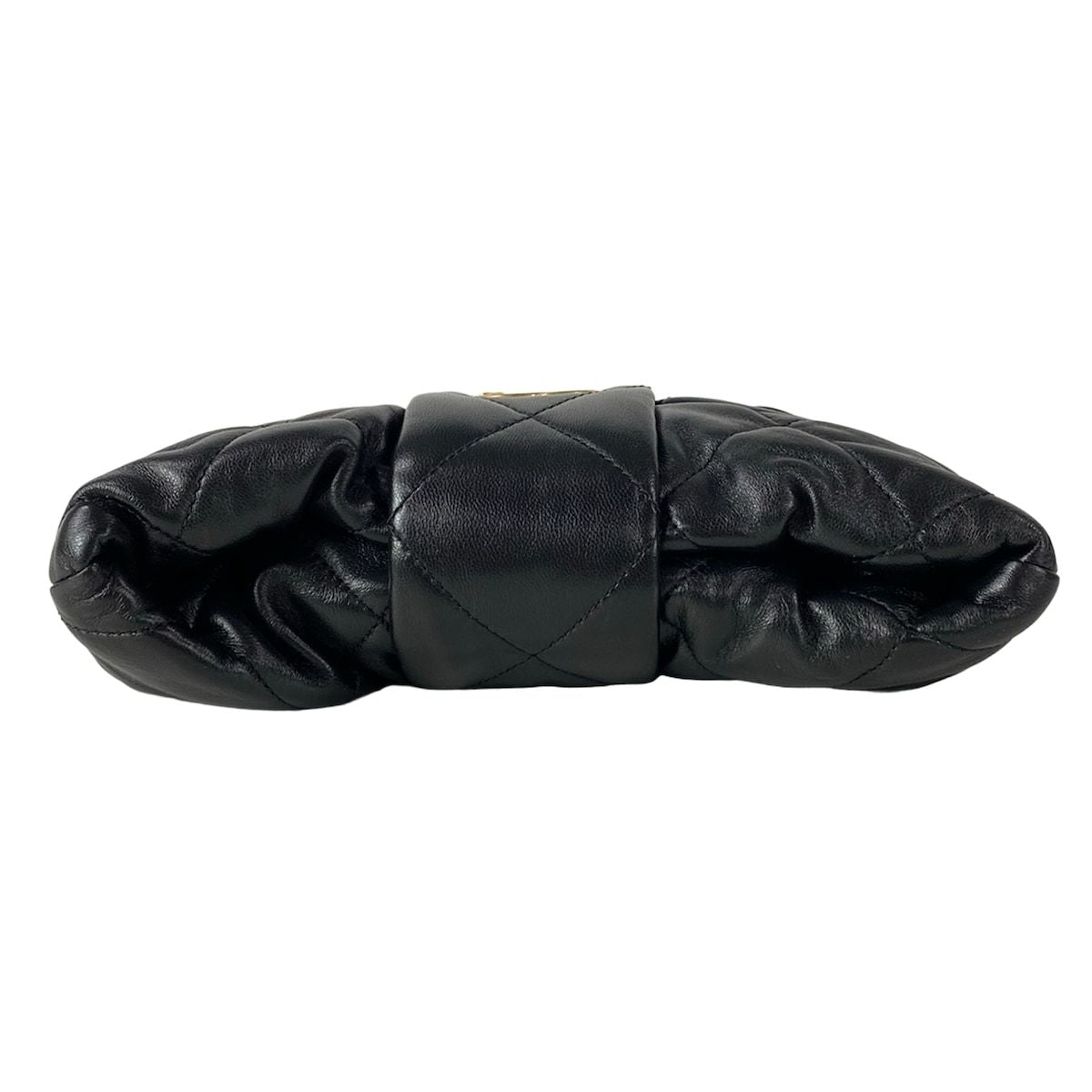 Chanel Shoulder Bag Quilted AS Black Metal Gold Lambskin — view 5