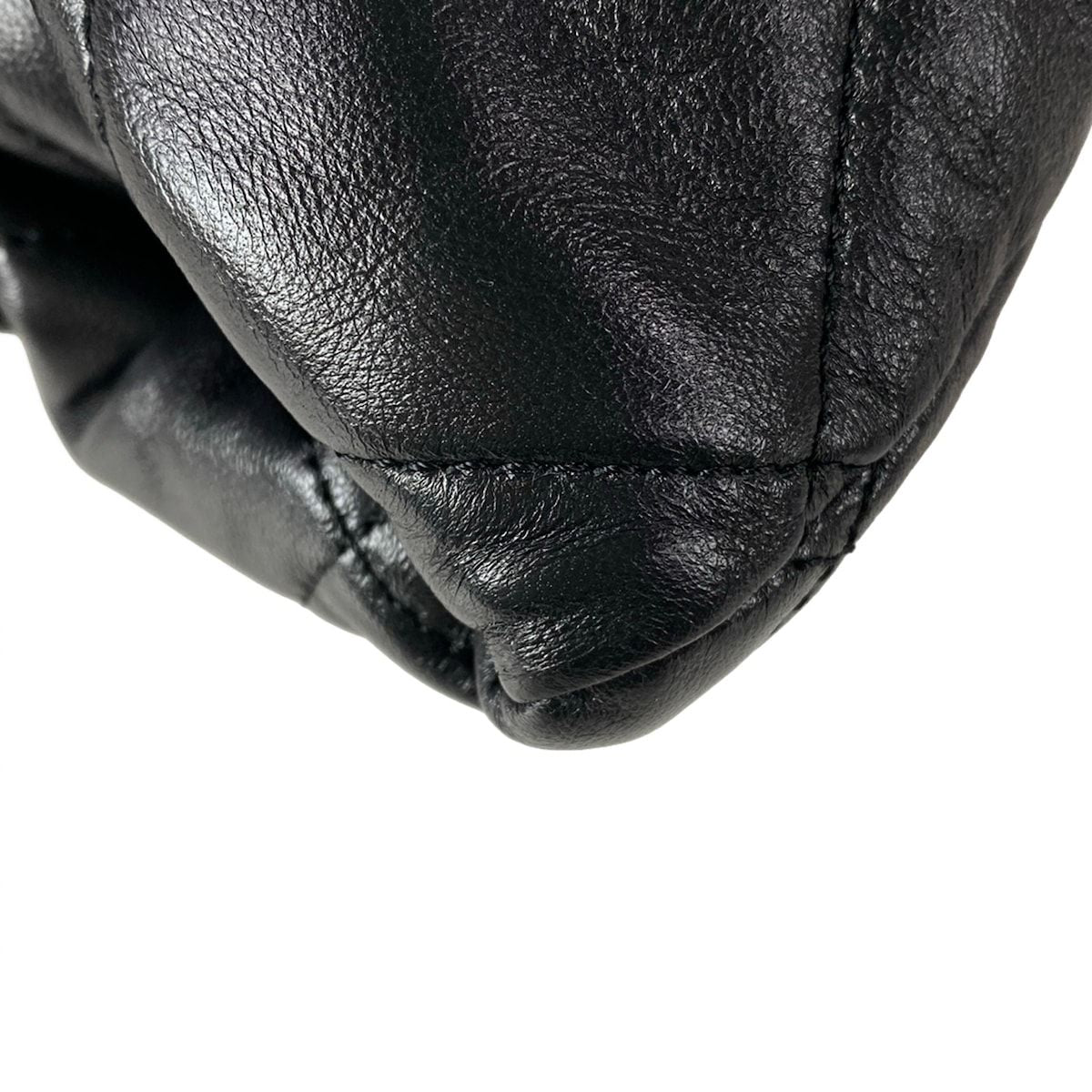 Chanel Shoulder Bag Quilted AS Black Metal Gold Lambskin — view 8