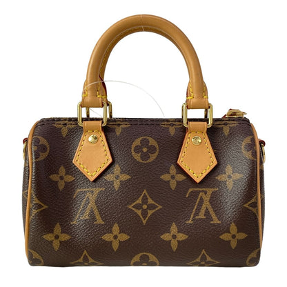 Louis Vuitton Handle Monogram Nano Speedy Handbag — view 3