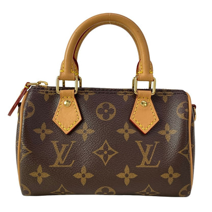 Louis Vuitton Handle Monogram Nano Speedy Handbag