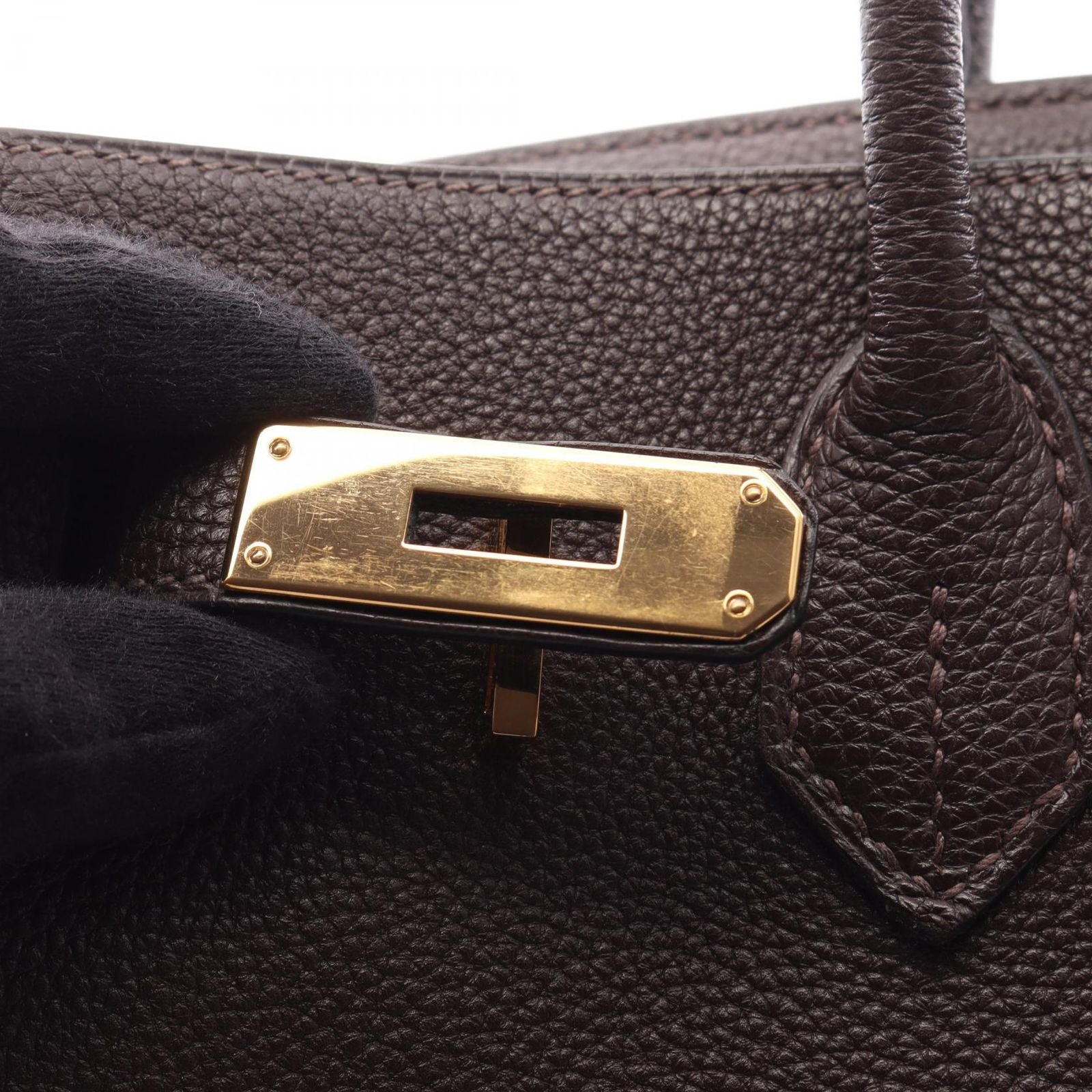 Hermes Birkin 30 Chocolat Handbag — view 7