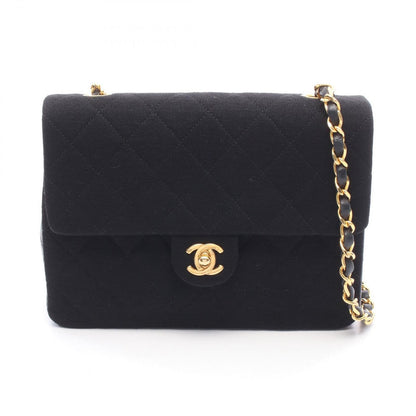 Chanel Shoulder Bag Mini Quilted 20 Black Lambskin Chain