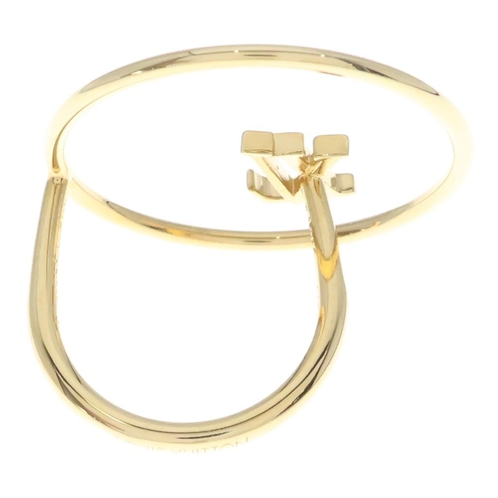 Louis Vuitton Bague LV Eclipse Logo Ring Gold — view 2