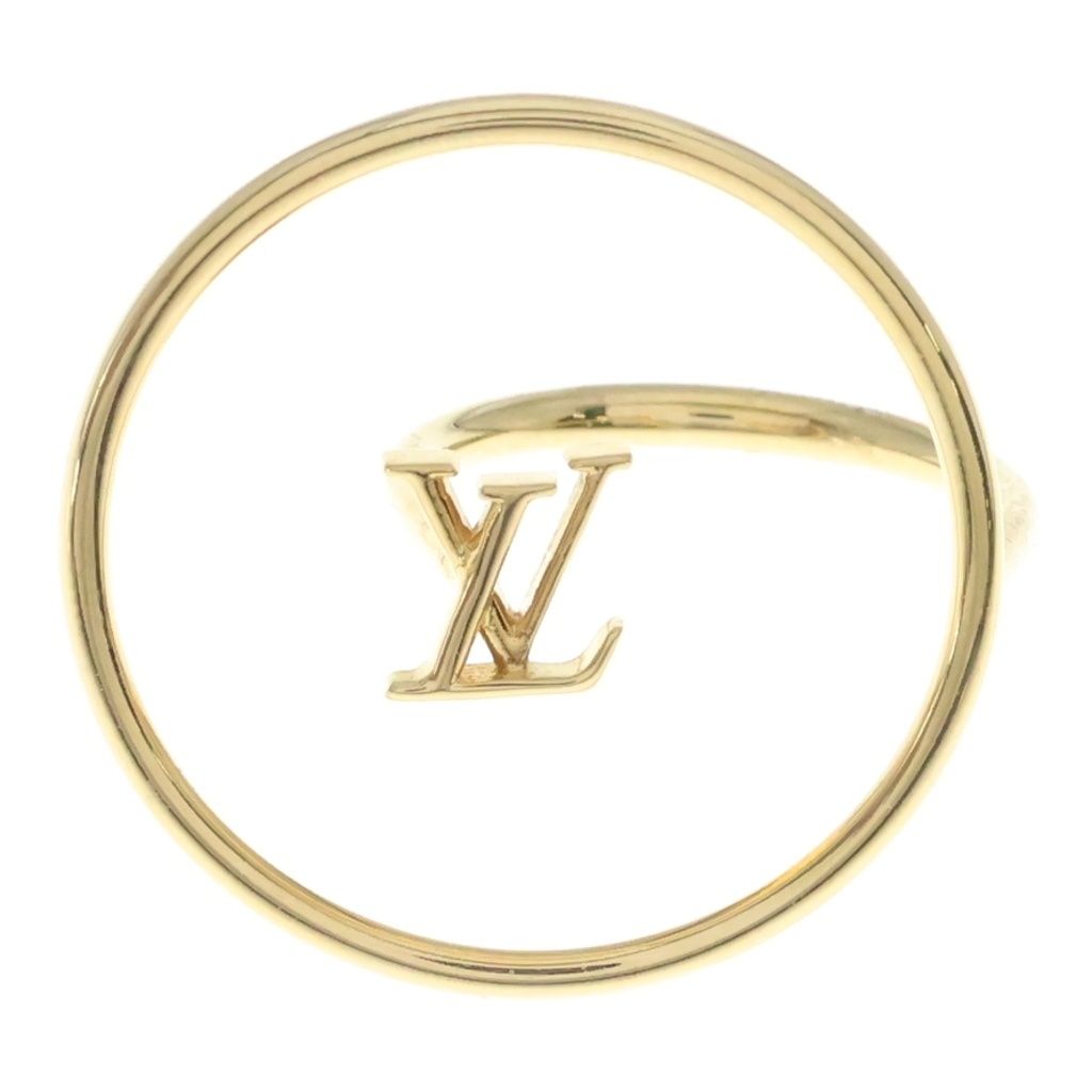 Louis Vuitton Bague LV Eclipse Logo Ring Gold