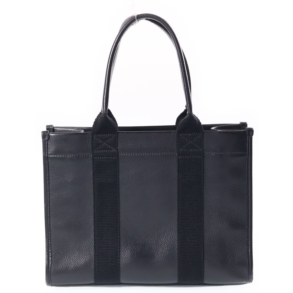 Balenciaga Logo Print Tote Bag Black — view 2