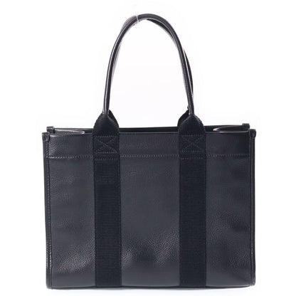 Balenciaga Logo Print Tote Bag Black — view 2