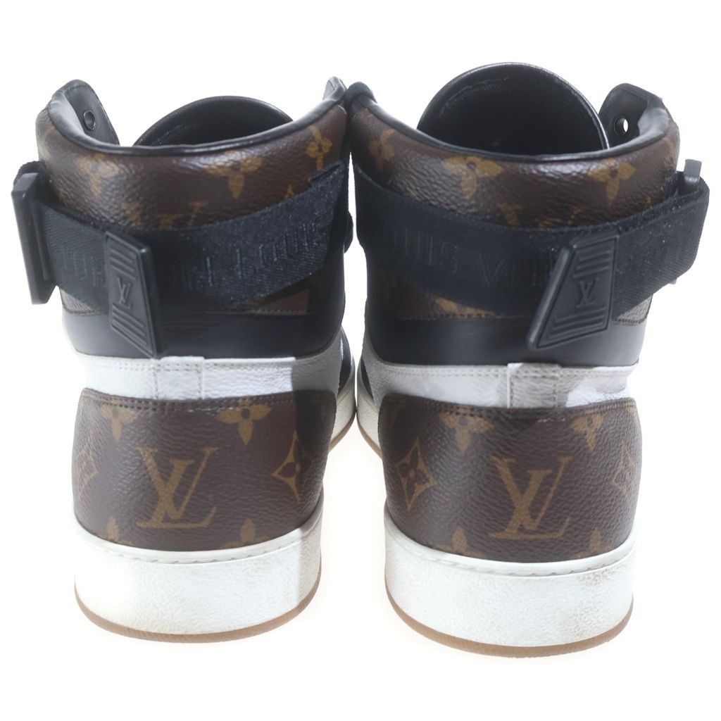 Louis Vuitton Rivoli Trainer Boot Sneakers Line Monogram Leather High Cut 9.5 — view 3