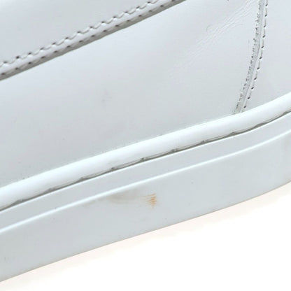 Hermes Game Kelly Buckle Leather Slip Ons White Slippers — view 6