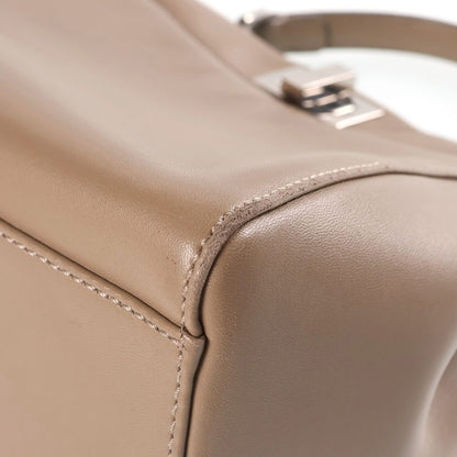 Fendi Peekaboo Mini 2-Way Shoulder Bag Handle Beige — view 5