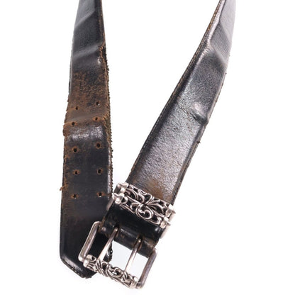 Chrome Hearts Blt Roller Double Pin Leather Belt — view 4
