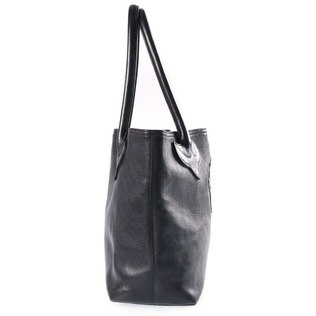 Chrome Hearts FS Tote Bag Leather Black with Cross Patch — view 3