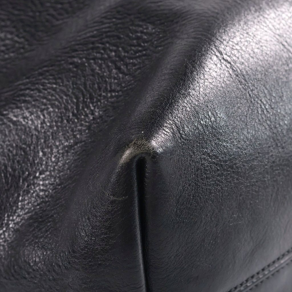 Chrome Hearts FS Tote Bag Leather Black with Cross Patch — view 6
