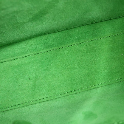 Dior Lady Small 2-Way Handle Shoulder Bag Green Leather Black — view 8