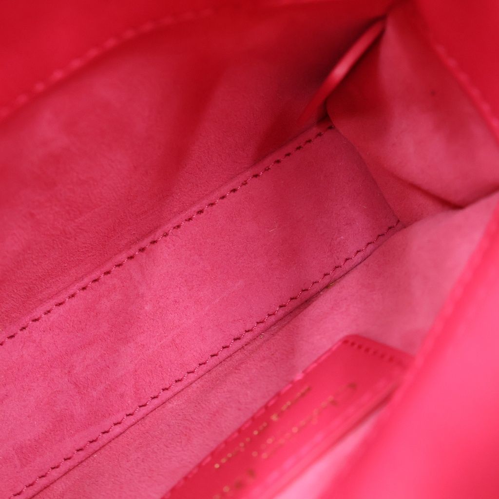 Dior Lady Micro 2-Way Shoulder Bag Handle Pink Gold — view 7