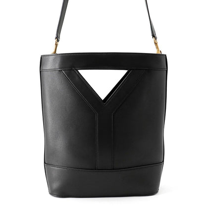 Saint Laurent Paris Handle Bucket Calf Leather 2-Way Black