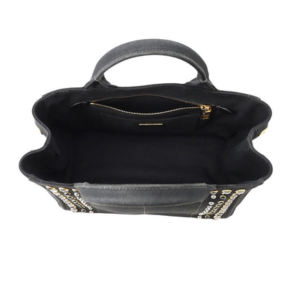 Prada Tote Bag Canapa View Canvas B Black — view 5