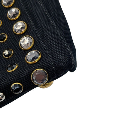 Prada Tote Bag Canapa View Canvas B Black — view 6