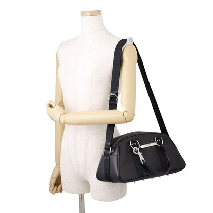Dior Handle Hardcore Rhinestone 2-Way Shoulder Black Handbag — view 5