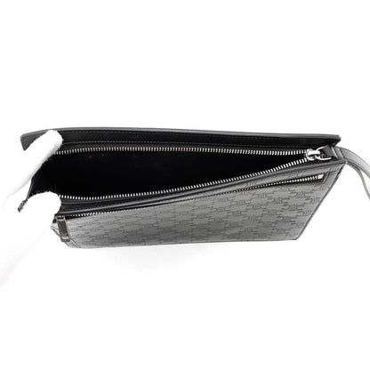 Celine Clutch Triomphe Calfskin Black — view 5