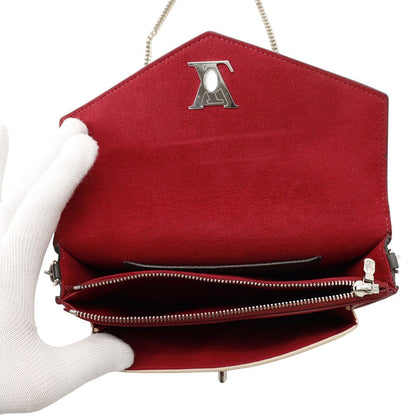 Louis Vuitton Chain Shoulder Bag Calf Leather Pochette Lockme — view 6