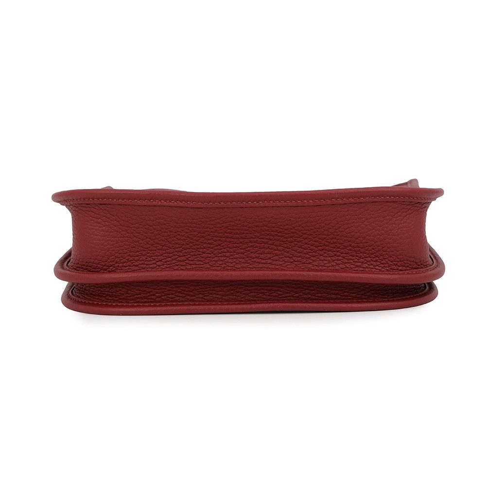 Hermes Shoulder Bag Evelyne 3 23 Rouge Ash Gold Taurillon Clemence — view 3