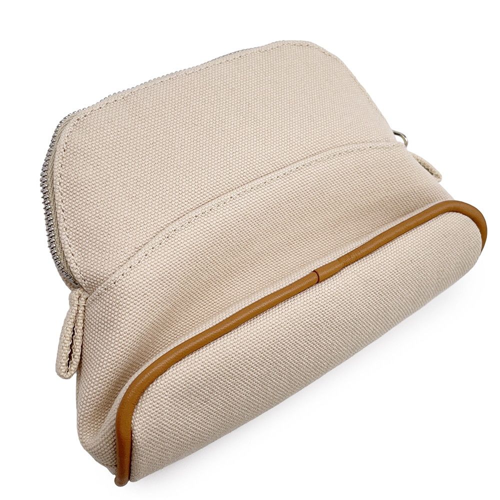 Hermes Pouch Bolide Mini Natural Silver Cotton Case — view 5