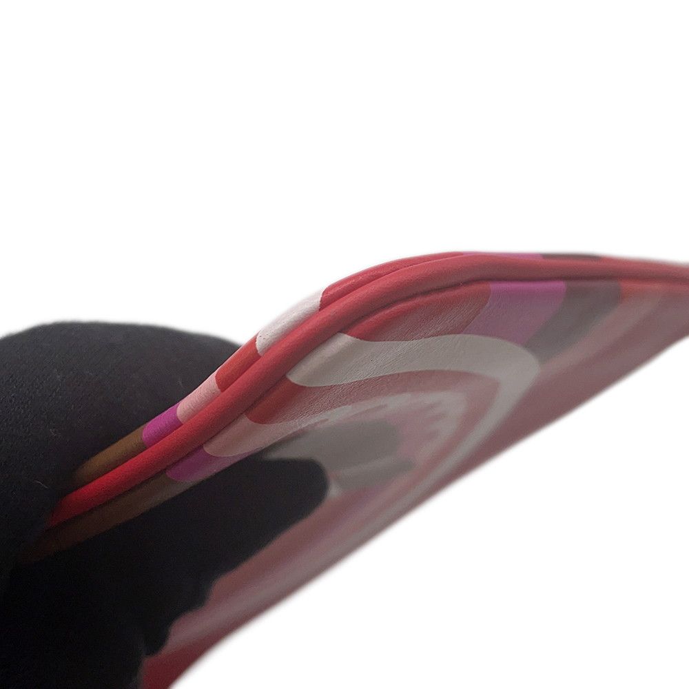 Hermes Pouch Carre Pocket Long Rainbow Love Rouge Coup Halzan Silver Swift — view 5