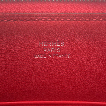 Hermes Pouch Carre Pocket Long Rainbow Love Rouge Coup Halzan Silver Swift — view 6