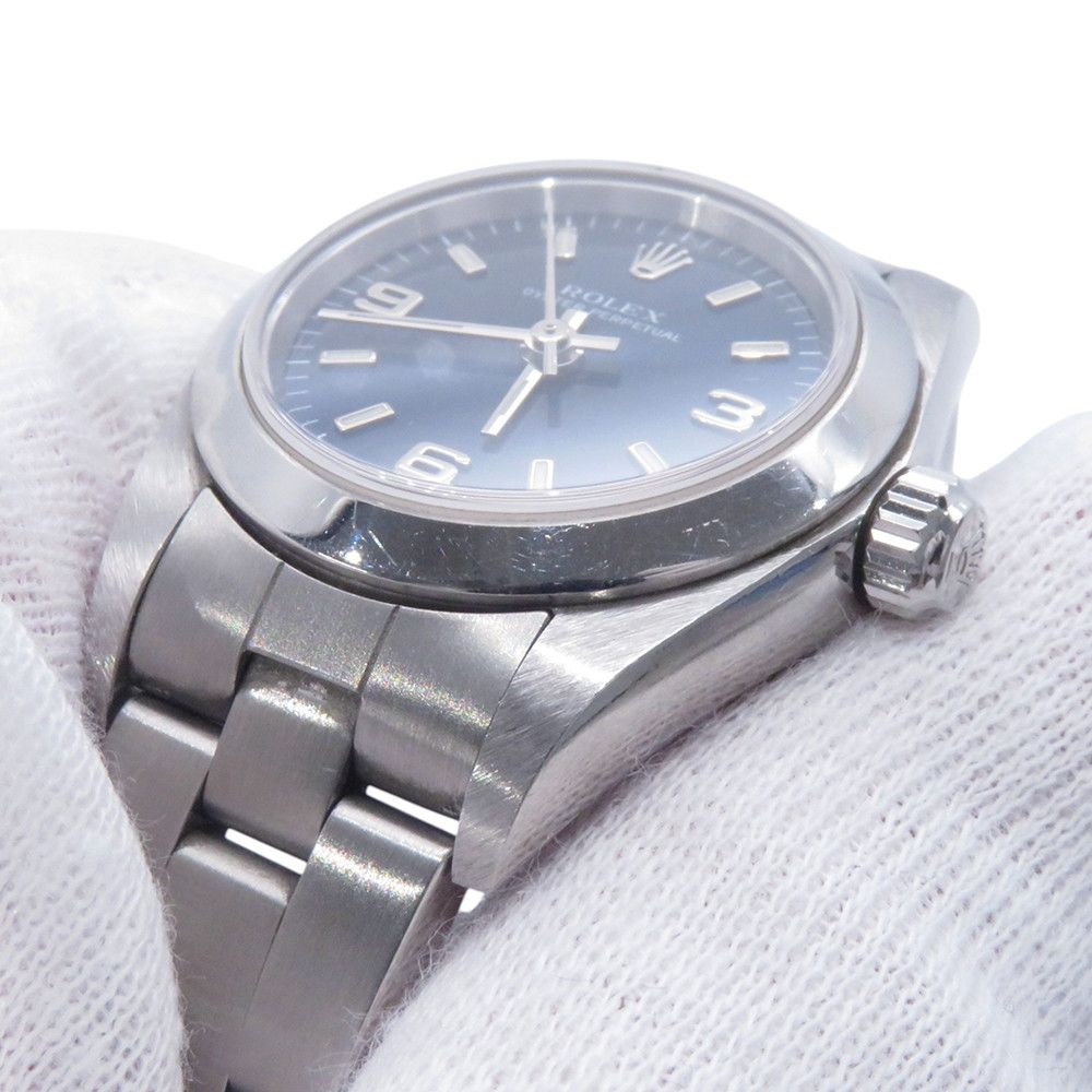 Rolex Oyster Perpetual 24 P Number Watch Blue Dial — view 6