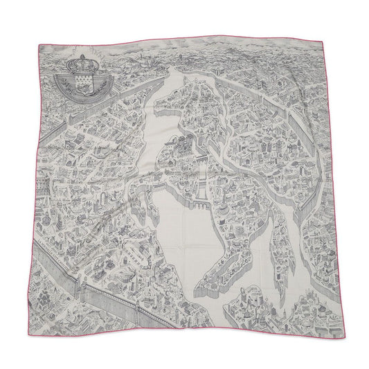 Hermes Shawl Carre 140 Geant Nouvelle Cite Cavaliere Scarf