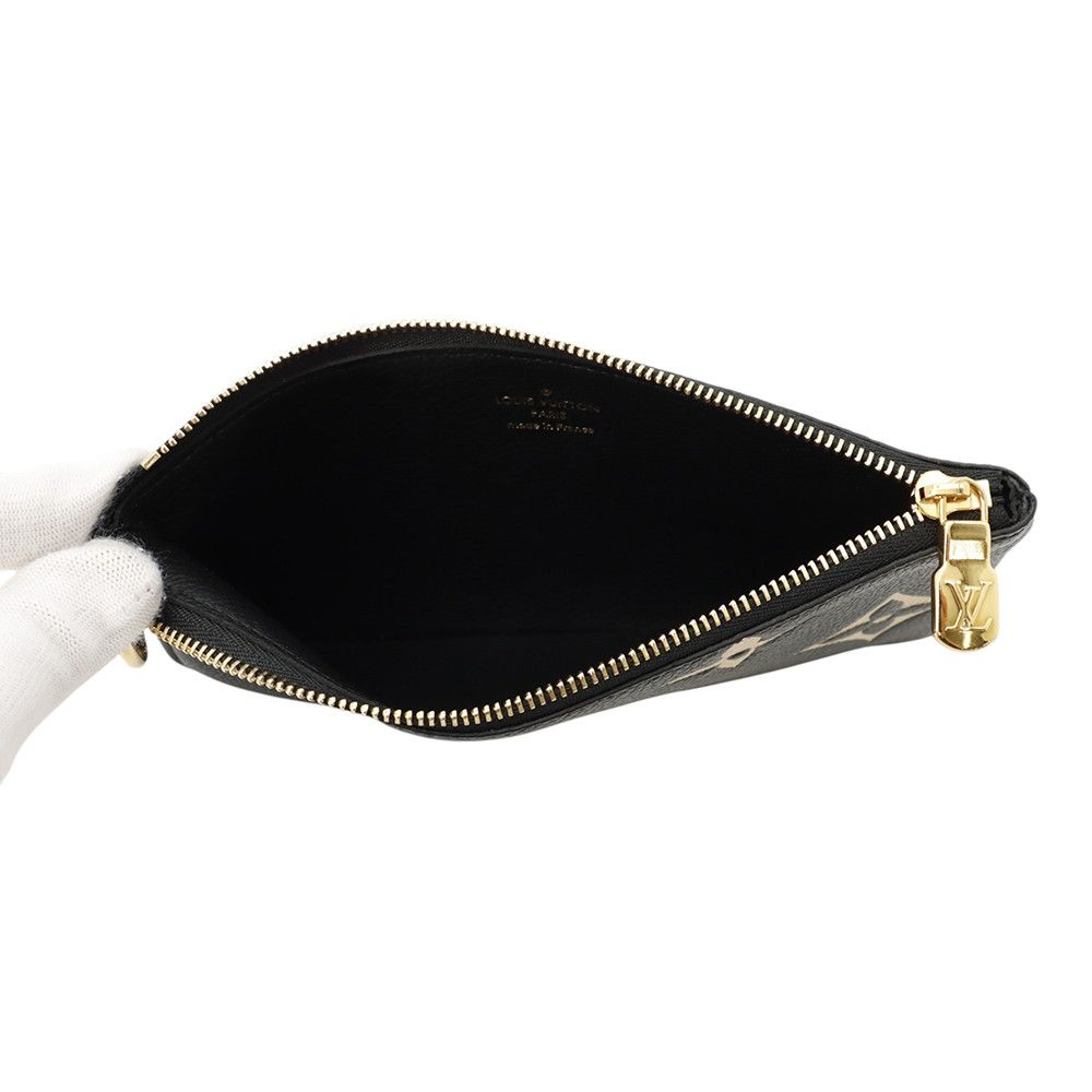 Louis Vuitton Pouch Monogram Empreinte Pochette Trio LV Crafty M Black — view 4