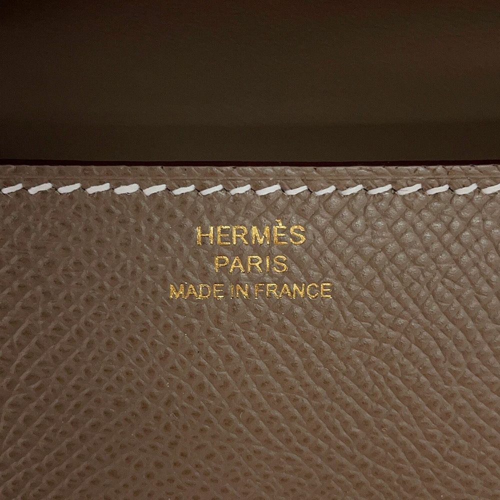 Hermes Constance Elan Miroir Etoupe Pink Gold Epsom Shoulder Bag — view 8