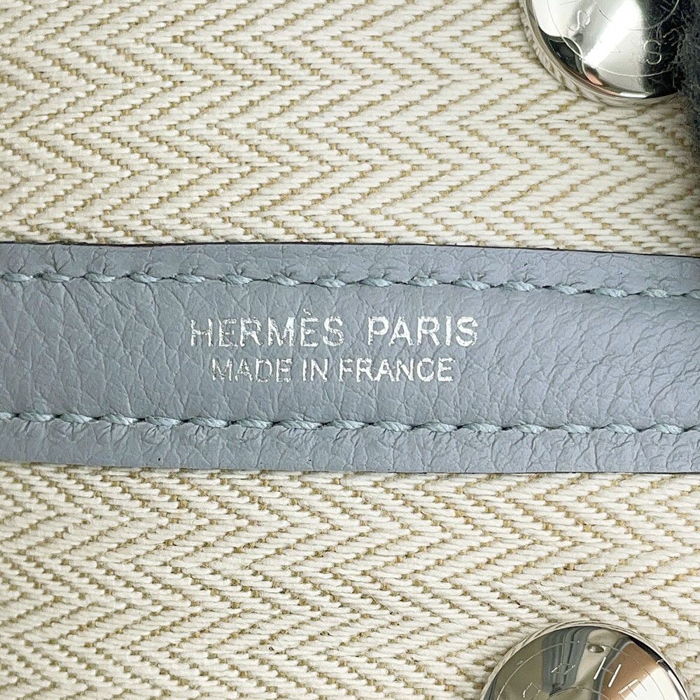 Hermes Tote Bag Neo Garden 23 Party Gris Perle Silver Togo — view 6